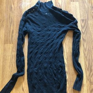 Free People Black Turtleneck